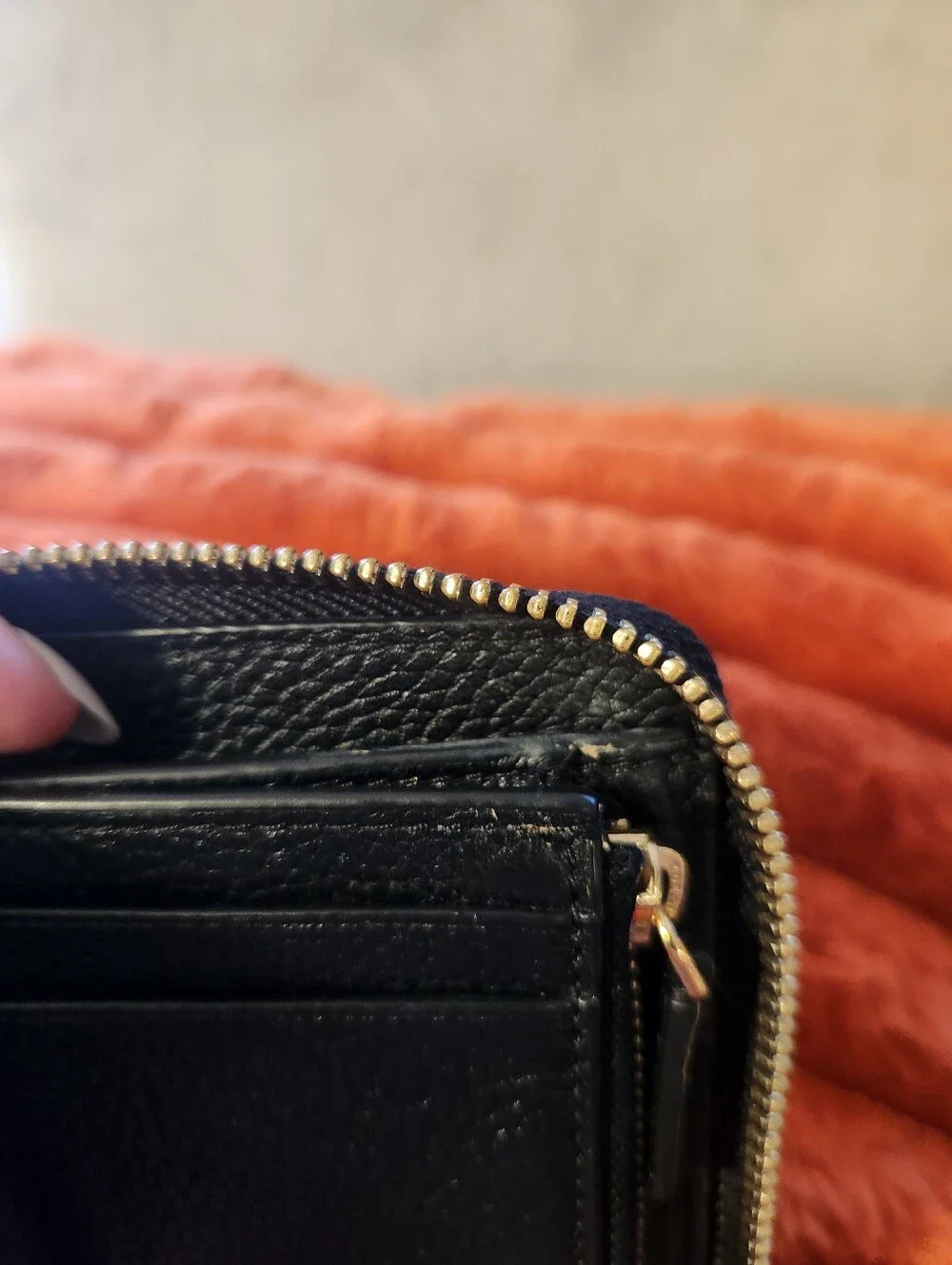 Tory Burch black pebbled
